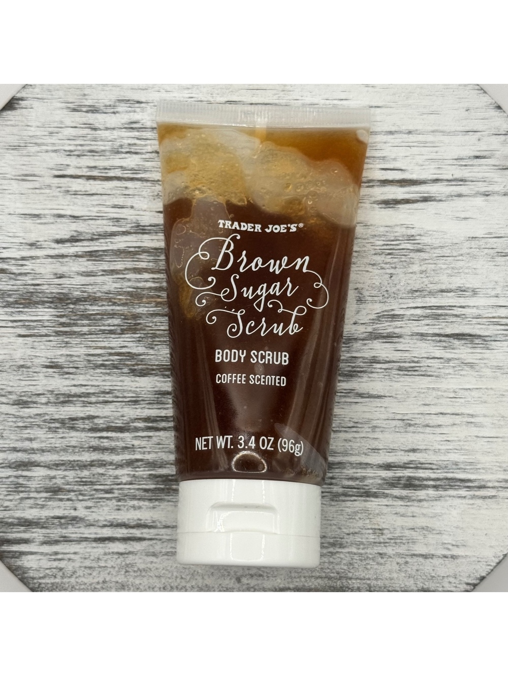 Trader Joe's Brown Sugar Body Scrub COFFEE SCENTED 3.4 oz/96g SEALED Brand New